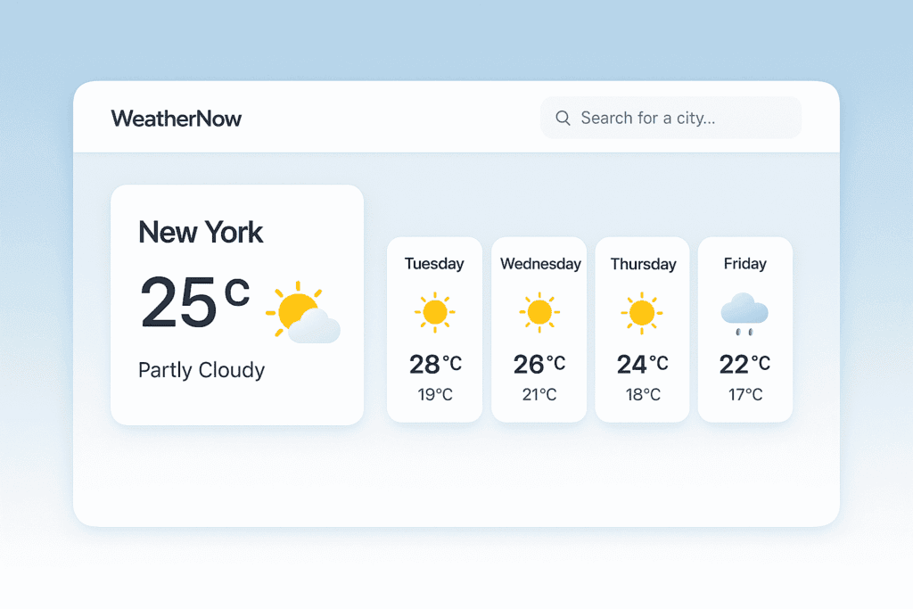 weather forecast web application