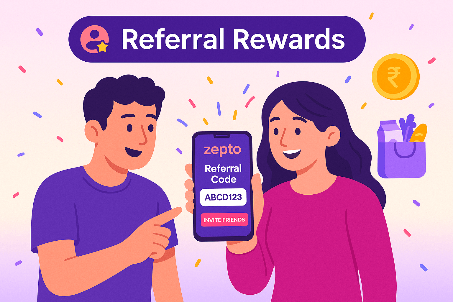 zepto referral code rewards